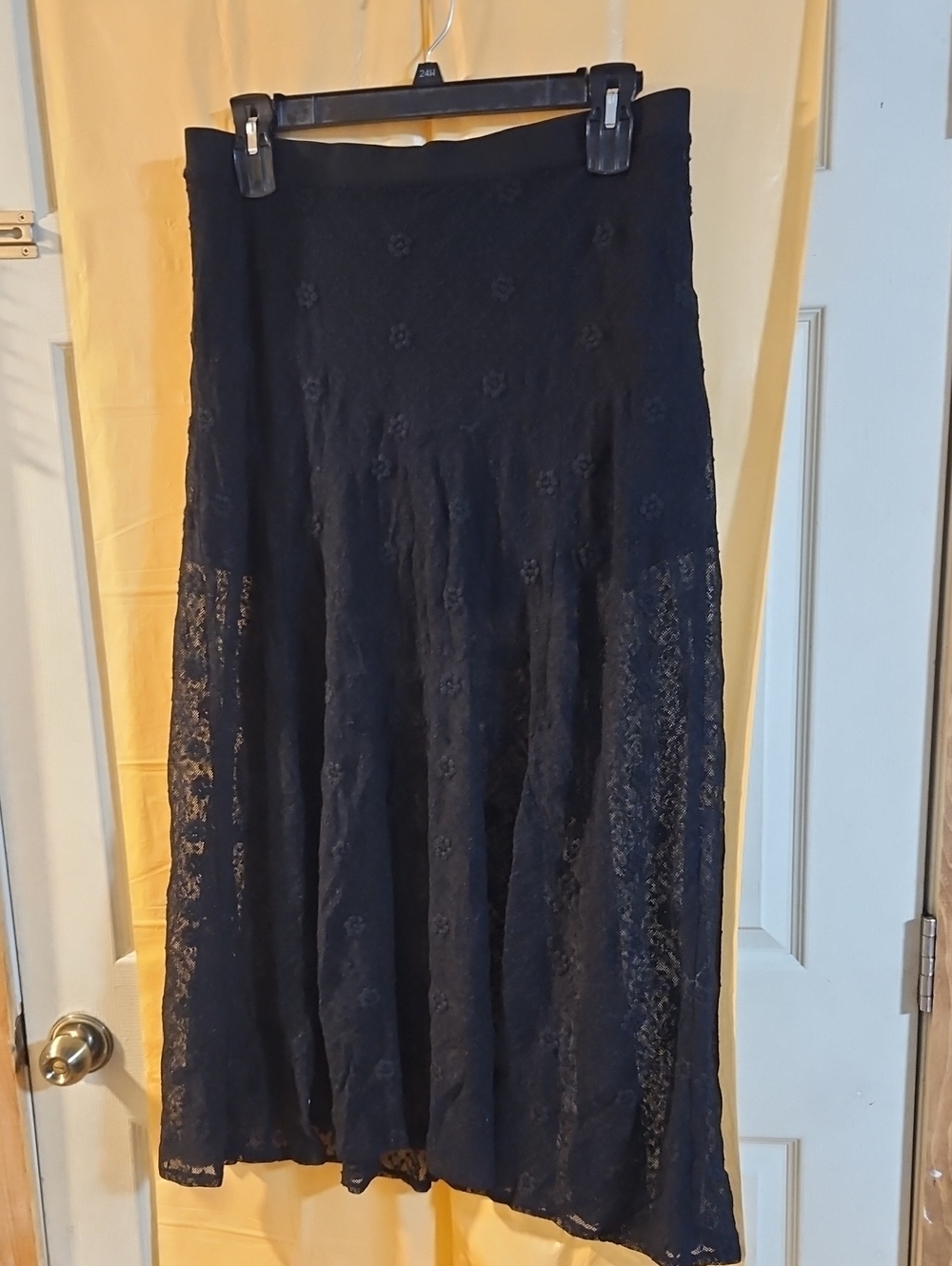 UNIVERSAL THREAD LACE MAXI SKIRT: BLACK: NEW WITH TAGS: SIZE XL